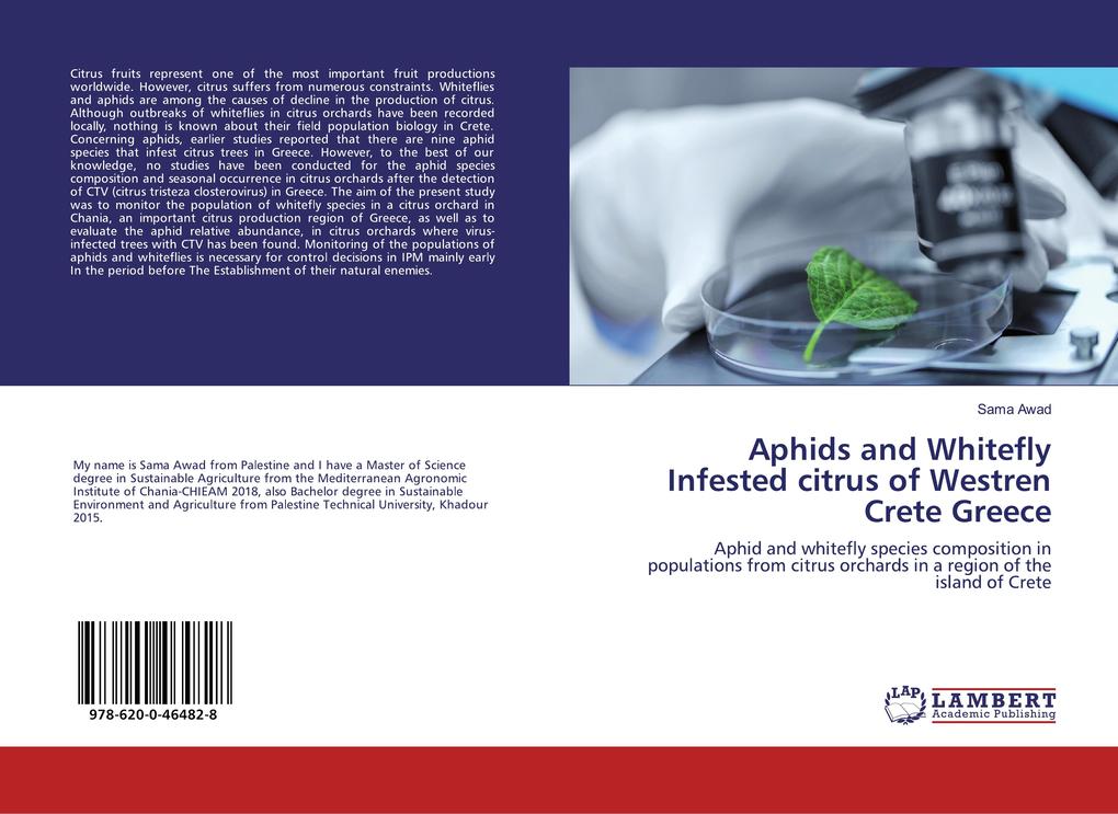 Aphids and Whitefly Infested citrus of Westren Crete Greece