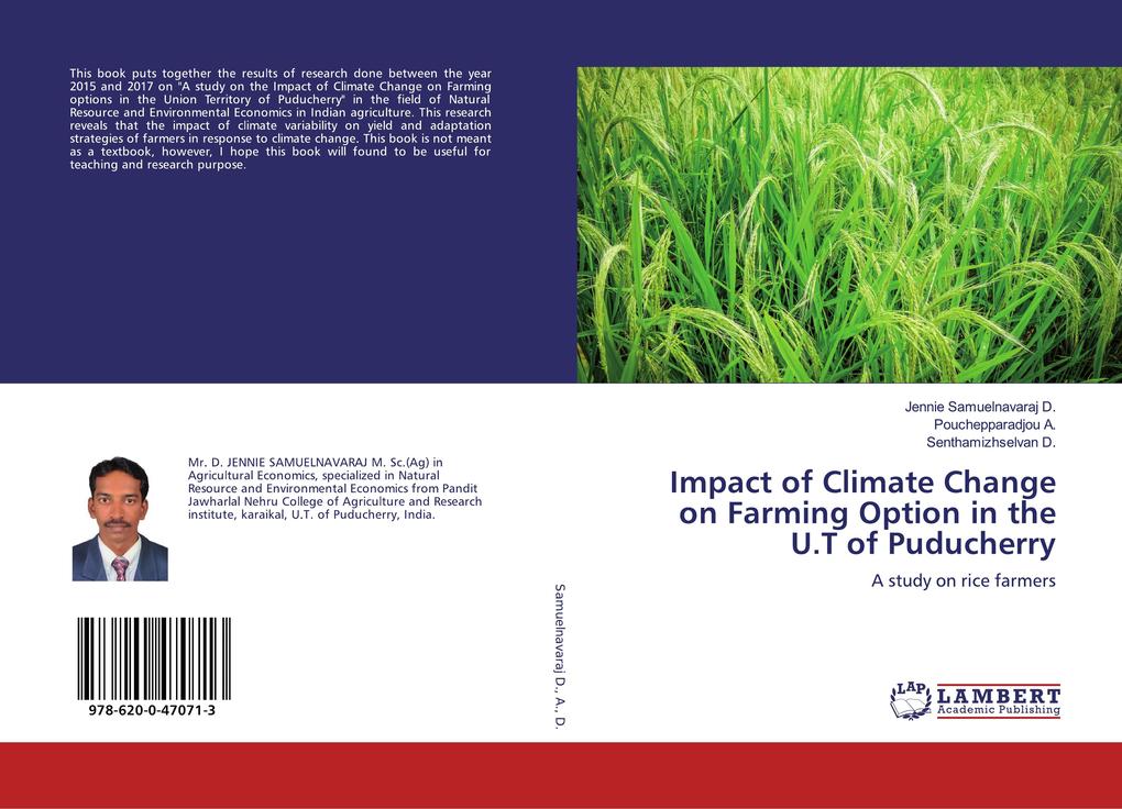 Impact of Climate Change on Farming Option in the U.T of Puducherry