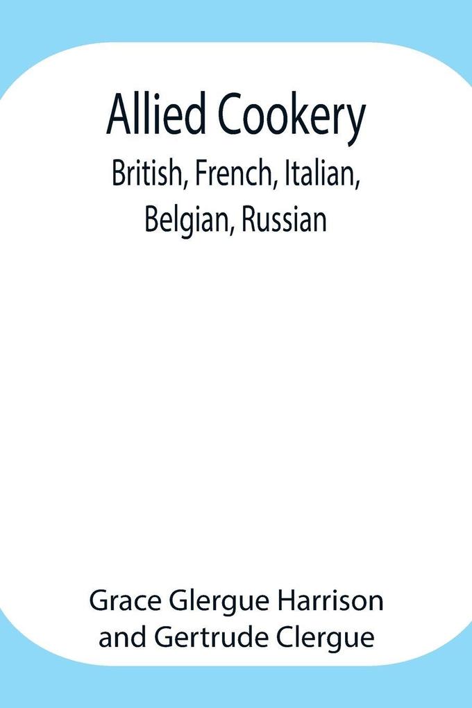 Allied Cookery