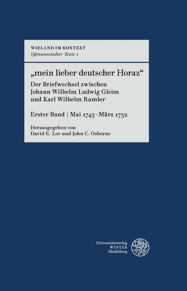 'mein lieber deutscher Horaz'