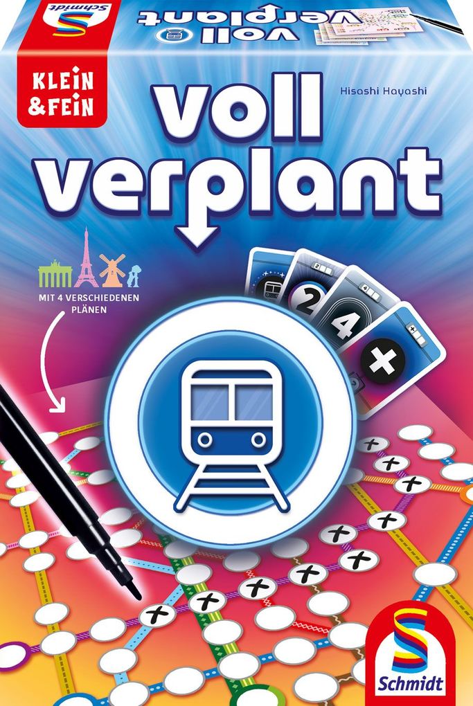 Image of Schmidt Spiele Klein & Fein Brettspiel "Voll verplant"