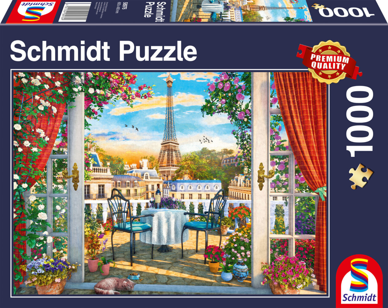 Image of Schmidt 58976 - Terrasse in Paris, Puzzle, 1000 Teile