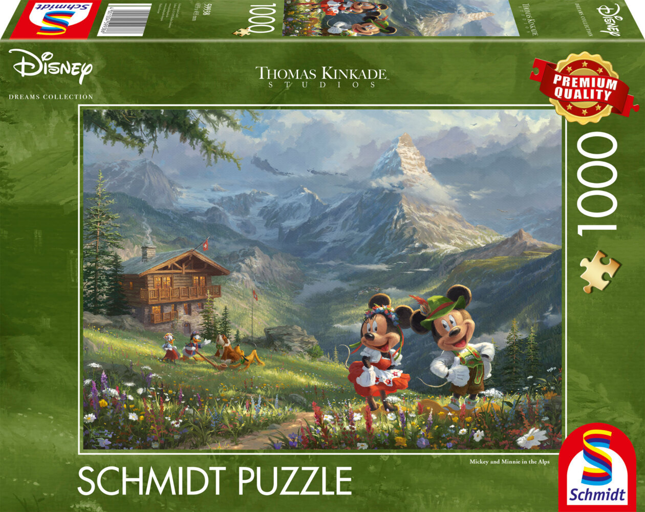 Schmidt Spiele - Disney Mickey & Minnie in den Alpen 1000 Teile