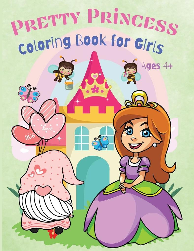 Pretty Princess Coloring Book for Kids