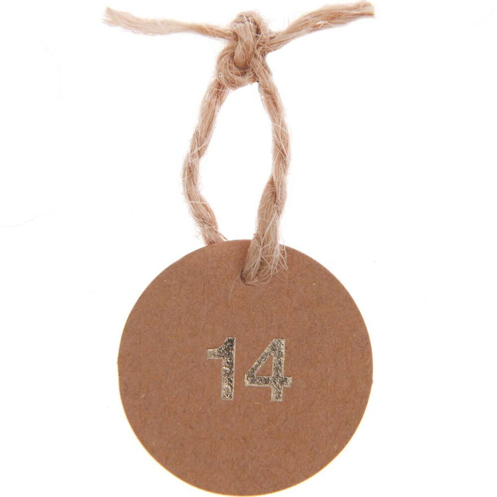 Anhänger für Adventskalender Kraftpapier FSC MIX