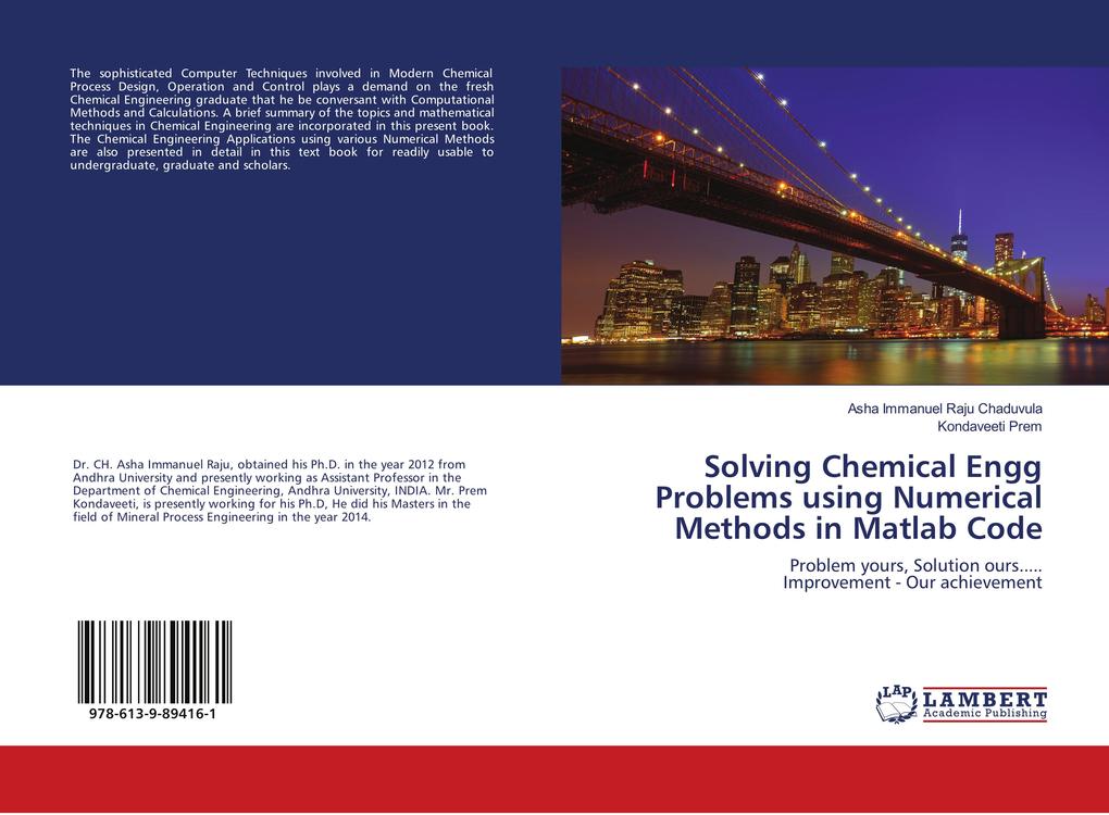 Solving Chemical Engg Problems using Numerical Methods in Matlab Code