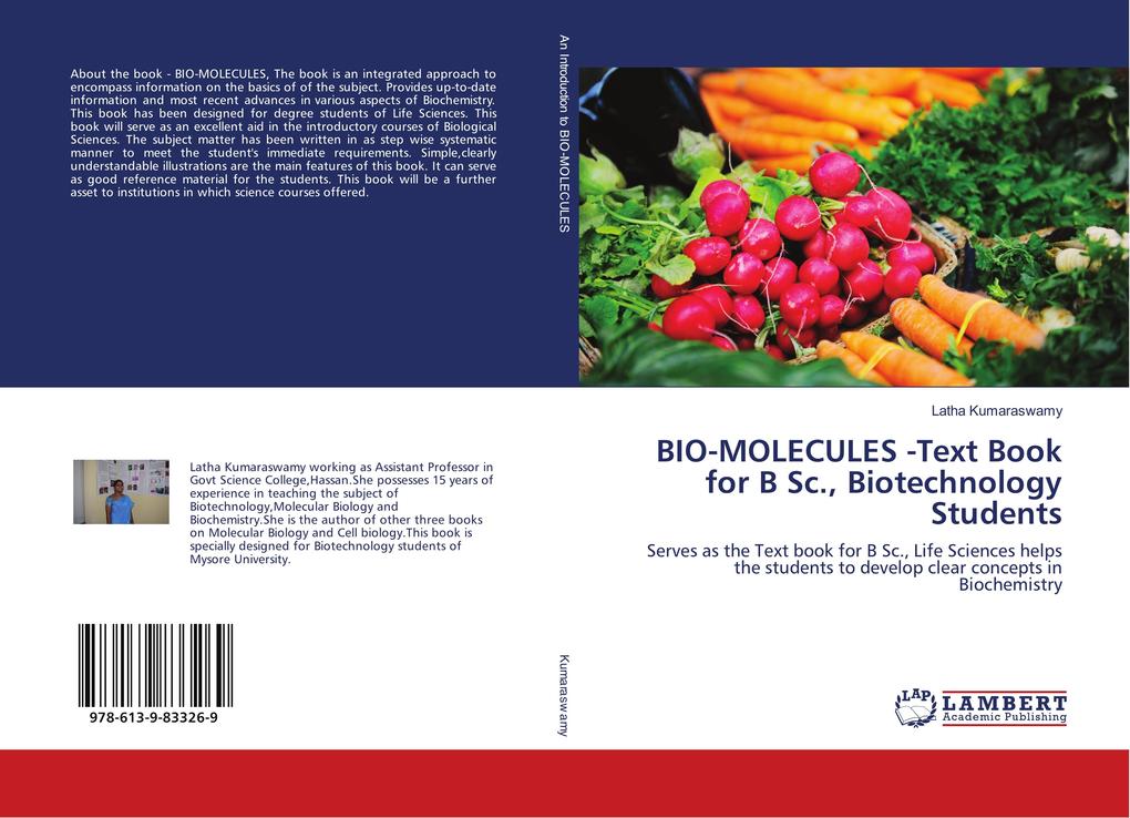 BIO-MOLECULES -Text Book for B Sc. Biotechnology Students