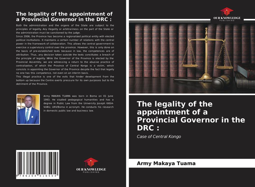 The legality of the appointment of a Provincial Governor in the DRC :