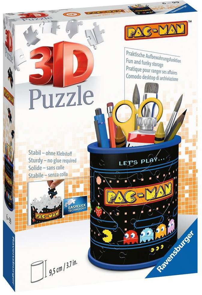 Image of Ravensburger - 3D Puzzle - Utensilo - Pac-Man 54 Teile