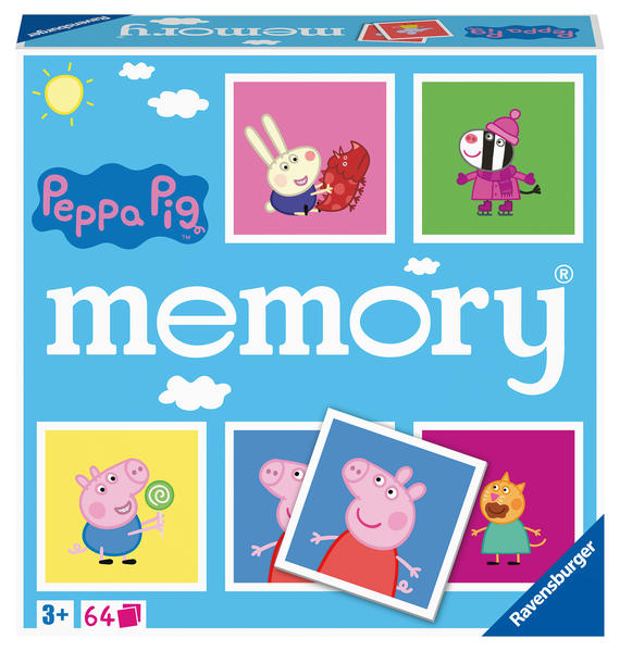 Image of Ravensburger - 20886 - Peppa Pig memory® der Spieleklassiker für alle Fans der TV-Serie Peppa Pig Merkspiel für 2-8 Spieler ab 3 Jahren