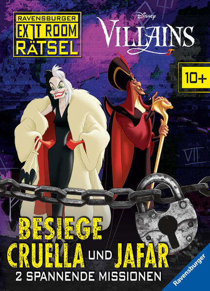 Image of Ravensburger Exit Room Rätsel: Disney Villains - Besiege Cruella und Jafar