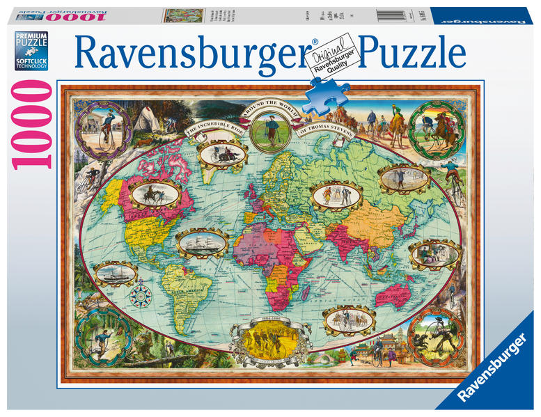 Image of Ravensburger 1000 Teile Puzzle Mit Fahrrad um die Welt