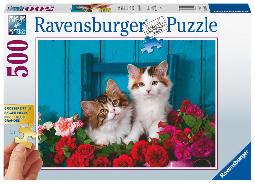 Image of Ravensburger Puzzle - Katzenbabys - Gold Edition 500 Teile