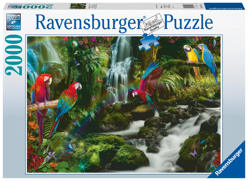 Image of Ravensburger - Bunte Papageien im Dschungel 2000 Teile