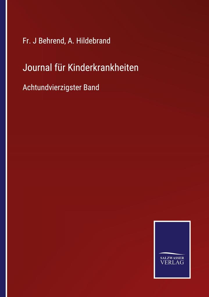 Journal für Kinderkrankheiten