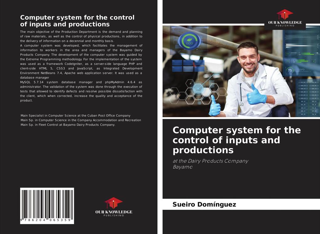 Computer system for the control of inputs and productions