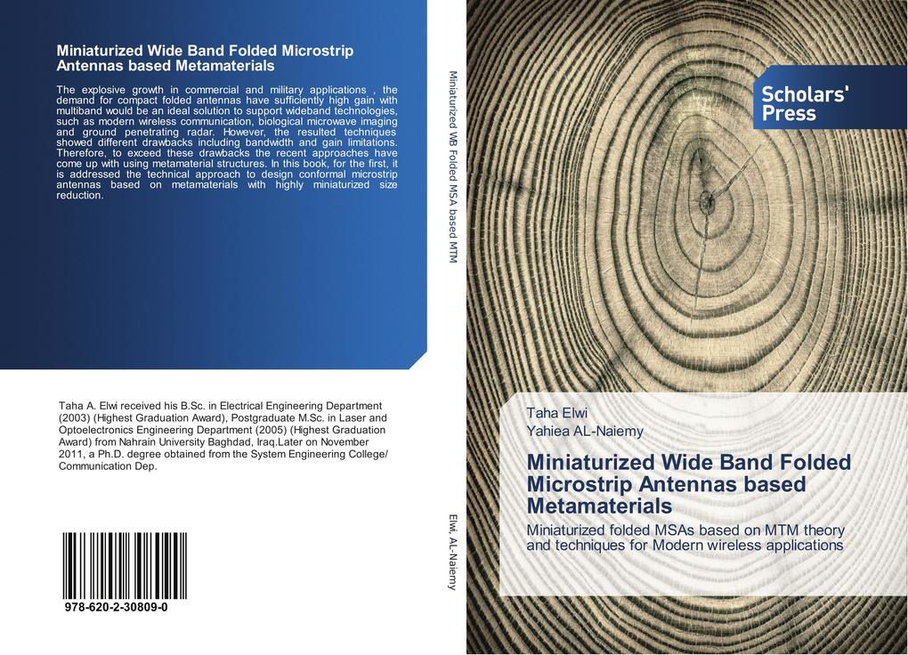 Miniaturized Wide Band Folded Microstrip Antennas based Metamaterials