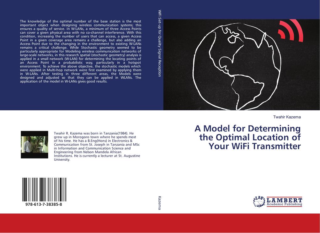 A Model for Determining the Optimal Location of Your WiFi Transmitter