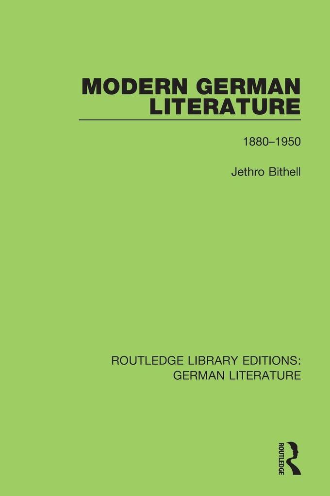 Modern German Literature