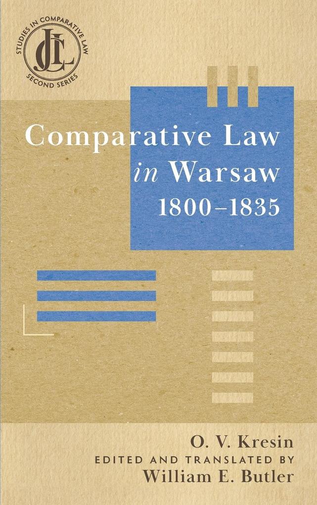 Comparative Law in Warsaw 1800-1835