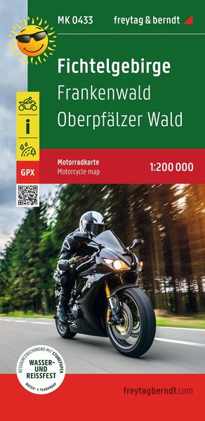 Fichtelgebirge Motorradkarte 1:200.000 freytag & berndt