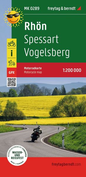 Rhön Motorradkarte 1:200.000 freytag & berndt