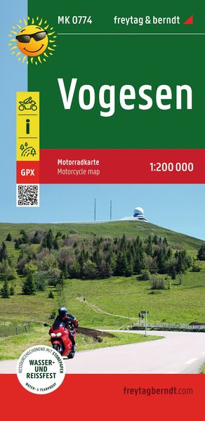 Vogesen Motorradkarte 1:200.000 freytag & berndt