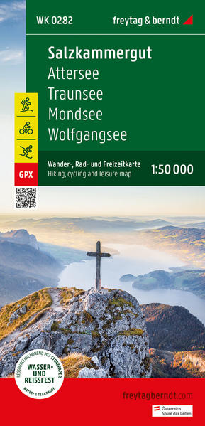 Salzkammergut Wander- Rad- und Freizeitkarte 1:50.000 freytag & berndt WK 0282