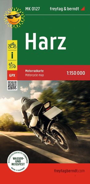 Freytag + Berndt Harz Motorradkarte 1, 150.000 Freytag & Berndt