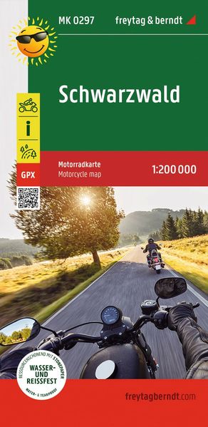Schwarzwald Motorradkarte 1:200.000 freytag & berndt