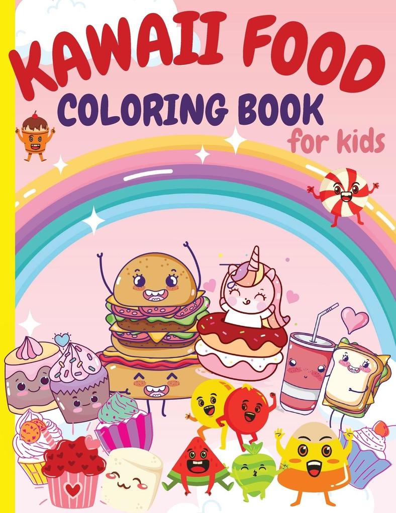 KAWAII FOOD COLORING BOOK FOR KIDS