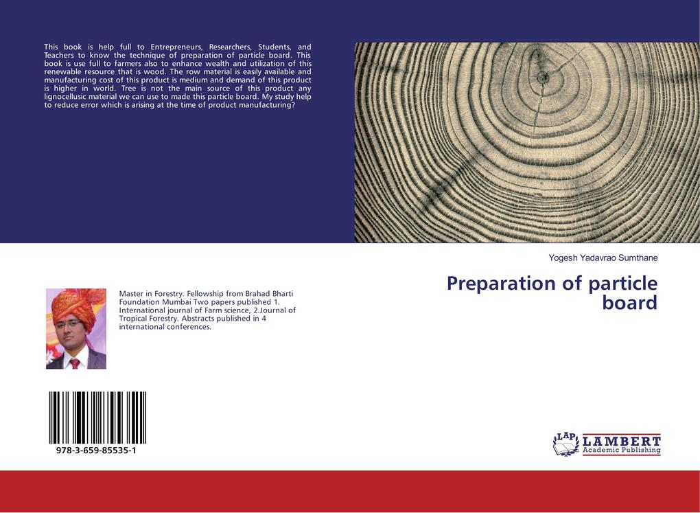 Preparation of particle board