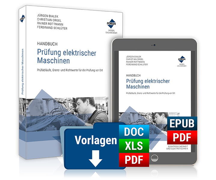 Handbuch Prüfung elektrischer Maschinen m. 1 Beilage m. 1 Buch m. 1 Beilage