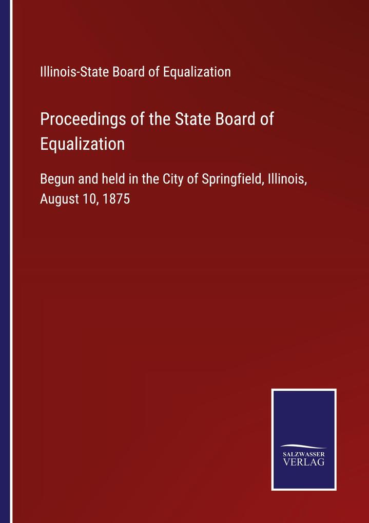 Proceedings of the State Board of Equalization