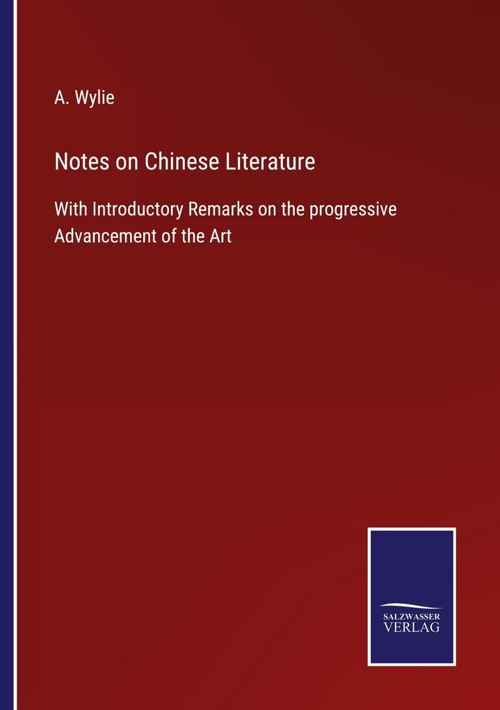 Notes on Chinese Literature