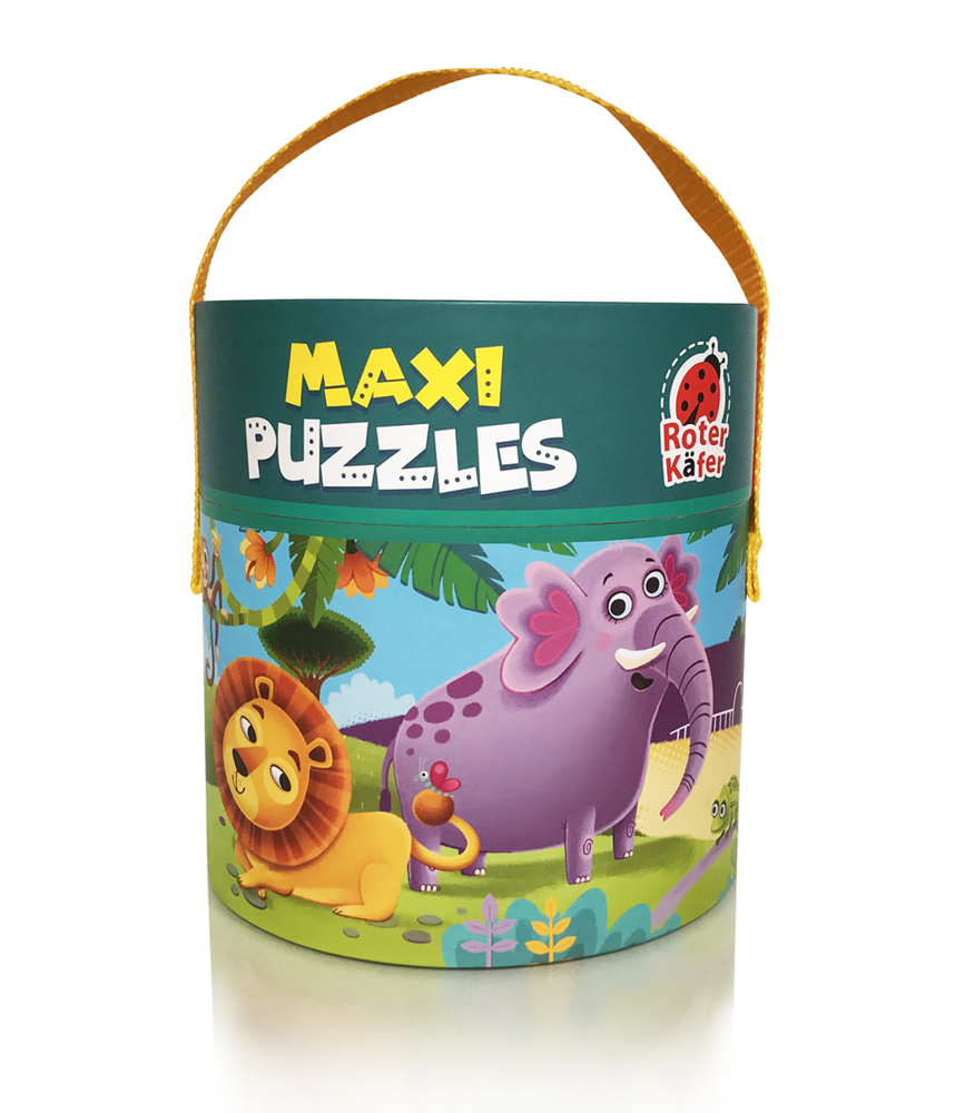 Image of Maxi puzzles in tube 2in1 Zoo RK1080-02