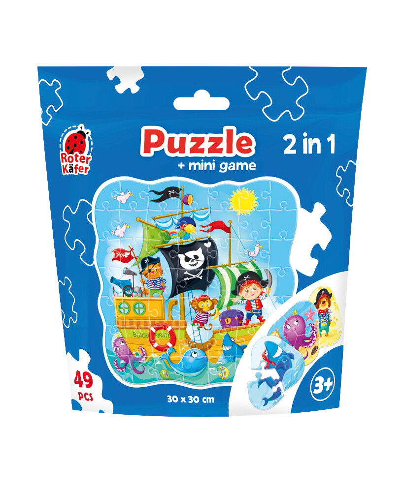 Puzzle in stand-up pouch 2 in 1. Pirates RK1140-04