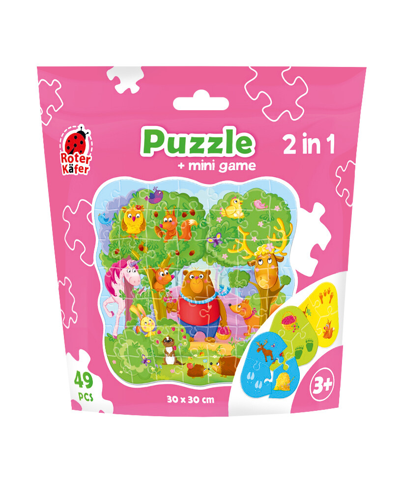 Puzzle in stand-up pouch 2 in 1. Magic forest RK1140-01