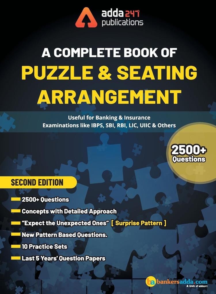 A Complete Book of Puzzles & Seating Arrangement (Second Printed English Edition)