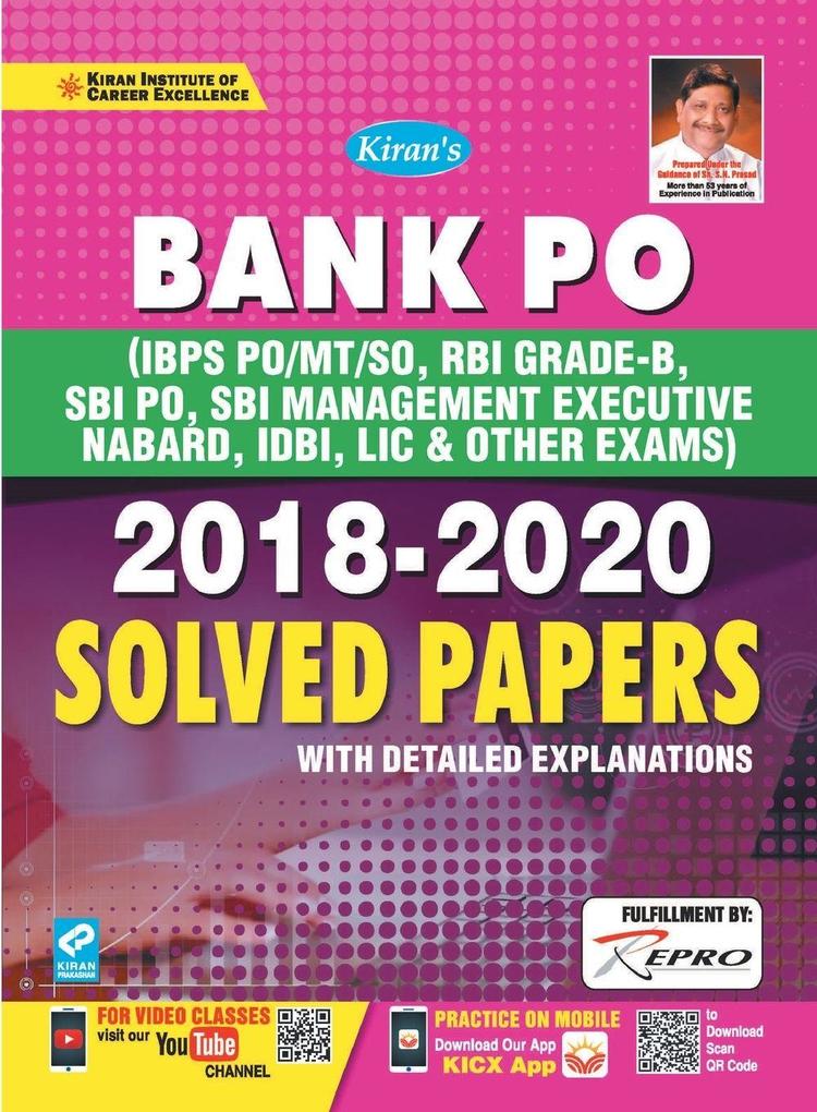 Bank PO MT-SO RBI SBI PO SBI Mang Solved Paper-E-2020 New (25-Sets)