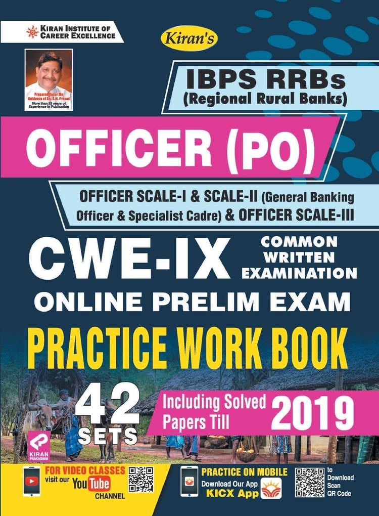 IBPS RRBs Officer (PO) Officer Scale-I II & III CWE-IX Prelim PWB-E-2020 (44 Sets) (new)