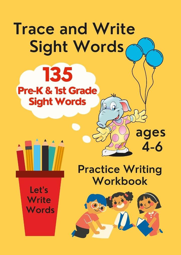 Trace and Write Sight Words  Practice Writing Workbook ages 4-6