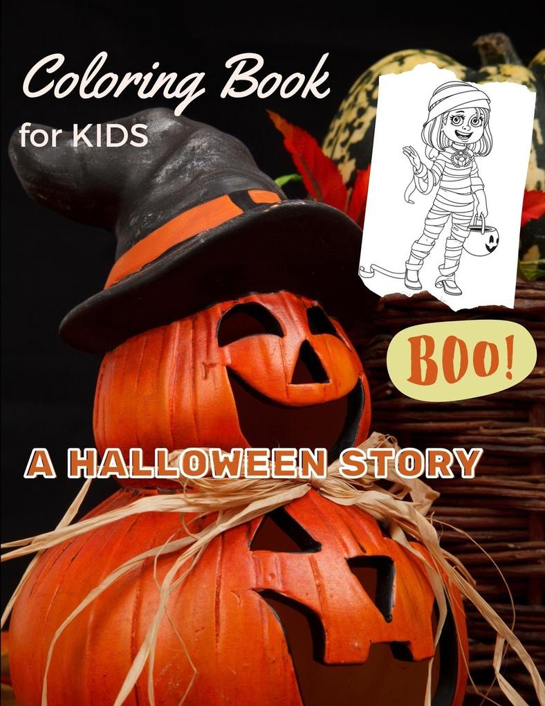 Image of Coloring Book For KIDS - A HALLOWEEN STORY