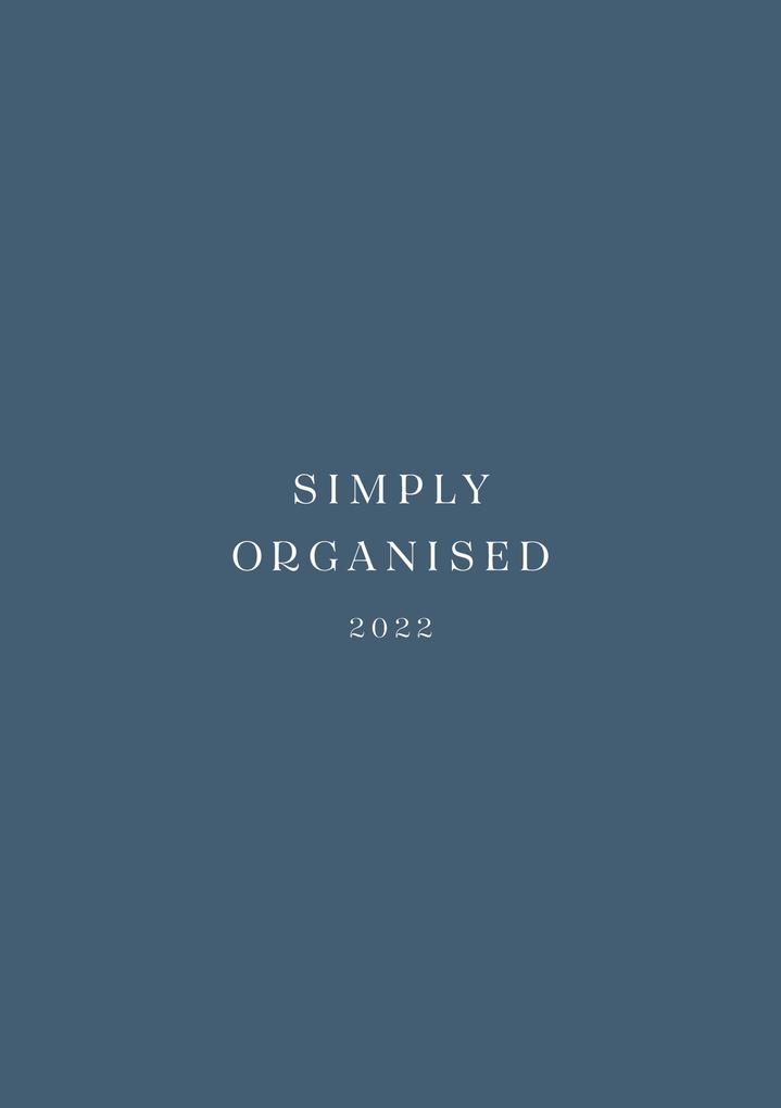 SIMPLY ORGANISED 2022 - simply blue