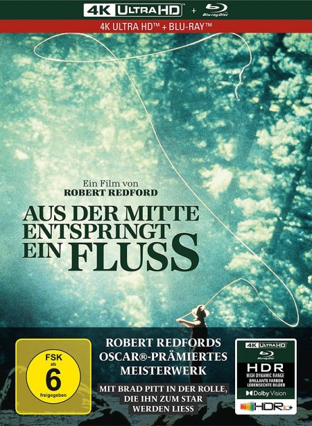 Aus der Mitte entspringt ein Fluss - 2-Disc Limited Collector's Edition im Mediabook (UHD Blu-Ray + Blu-ray)