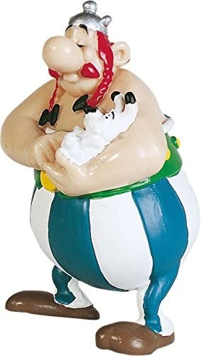 Plastoy PLA60502 - Asterix: Obelix mit Idefix Figur Sammlerfigur ca. 10 cm