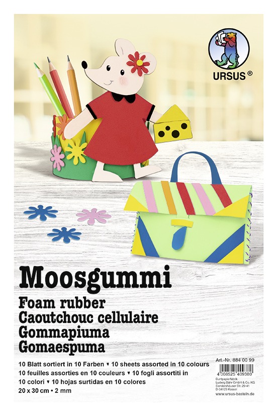 URSUS Non Paper Products Moosgummi Intensiv 20 x 30 cm