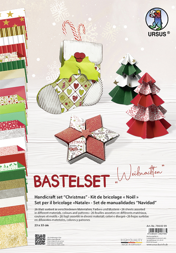 URSUS Erwachsenenbasteln Bastelset Weihnachten