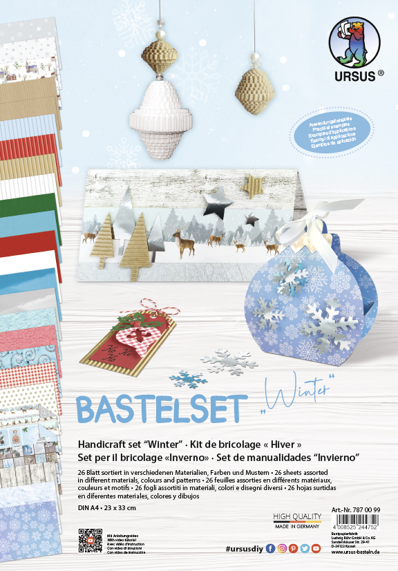 URSUS Erwachsenenbasteln Bastelset Winter