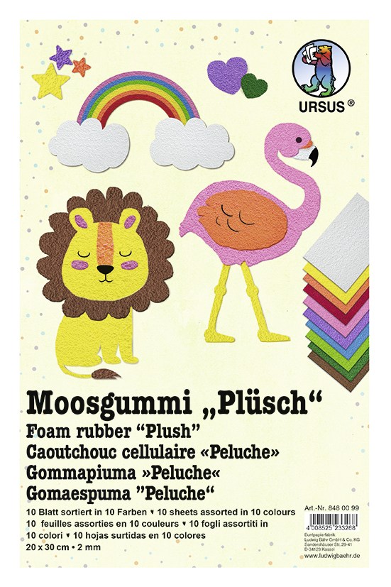 URSUS Non Paper Products Moosgummi Plüsch